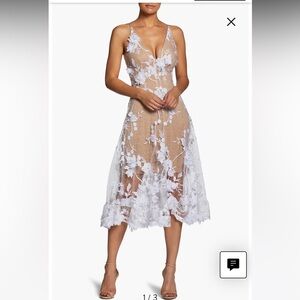 Dress the population Audrey Embroidered Fit & Flare Dress